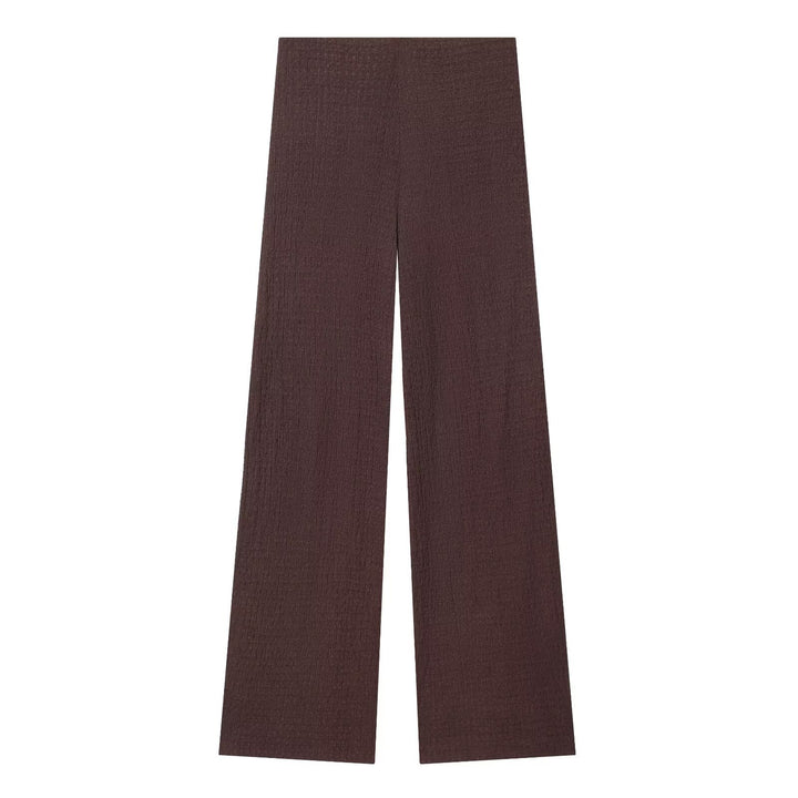 Damen Hochbundhose mit weitem Schnitt und lässiger Textur Echo Archiv