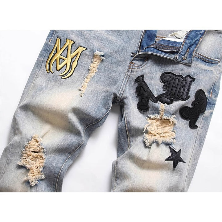 Herren Modische Slim-Fit Jeans Echo Archiv