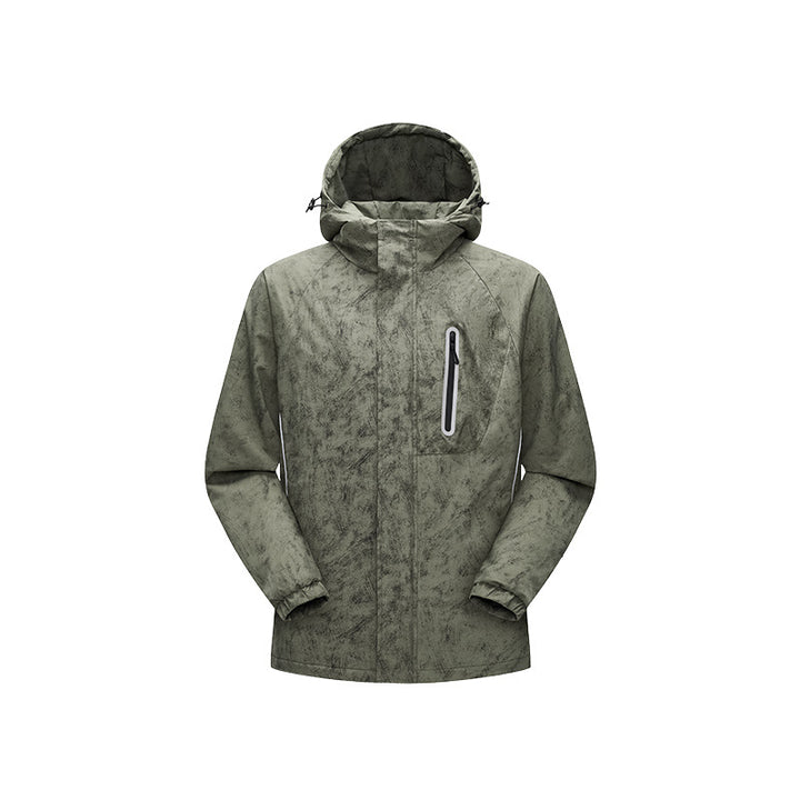 Herren Technische Regenjacke mit verschweißten Nähten und reflektierenden Details Echo Archiv