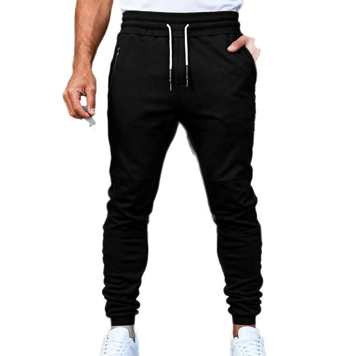 Herren nan tapered Jogginghose mit Kniepasse, elastischem Tunnelzugbund und Reißverschlusstaschen Echo Archiv