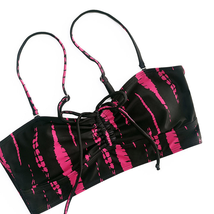 Damen Bikini-Set mit modischem Crop-Top und lässigen Shorts Echo Archiv