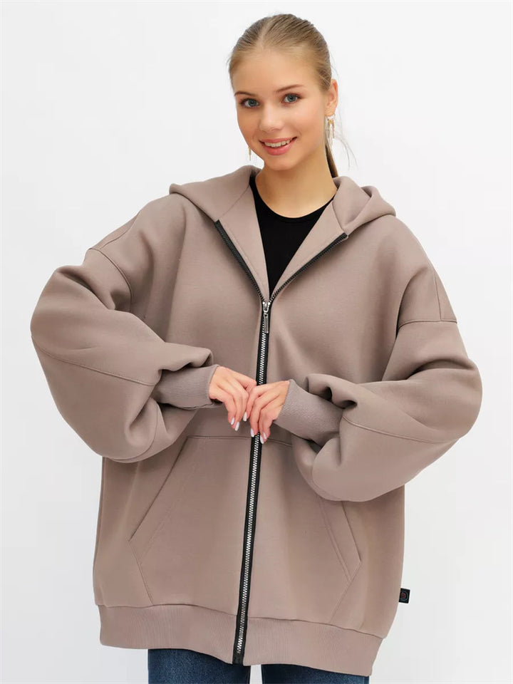 Damen Oversized Kapuzenjacke Echo Archiv