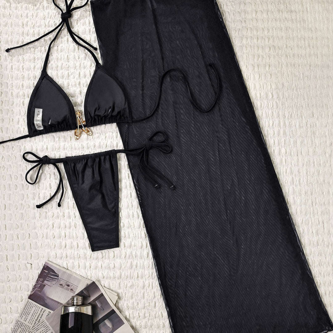 Damen Bikiniset mit transparentem Strandüberwurf Echo Archiv