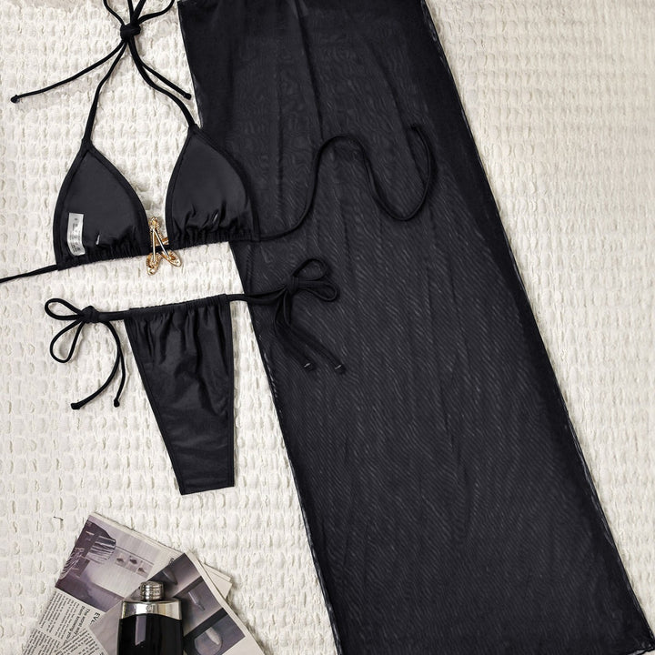 Damen Bikiniset mit transparentem Strandüberwurf Echo Archiv
