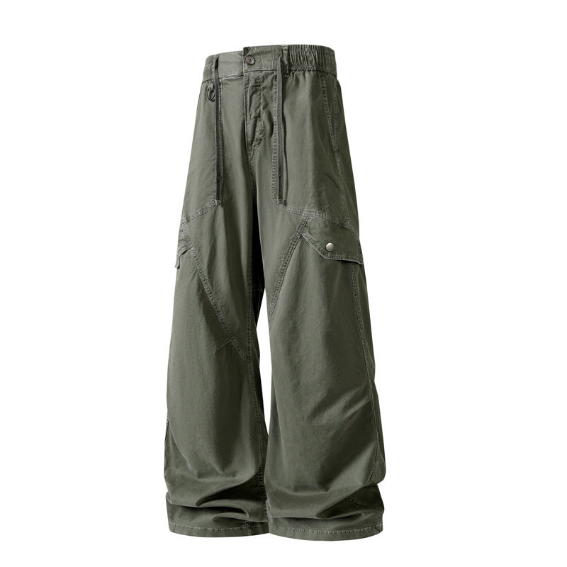 Herren Extraweite Baggy‑Cargohose im Utility‑Workwear‑Look mit elastischem Bund Echo Archiv