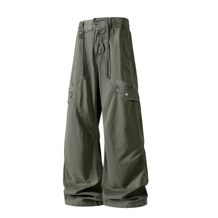 Herren Extraweite Baggy‑Cargohose im Utility‑Workwear‑Look mit elastischem Bund Echo Archiv