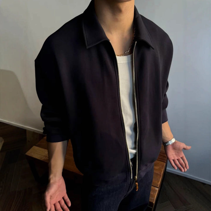 Herren Komfortable Sweatjacke mit Reißverschluss Echo Archiv