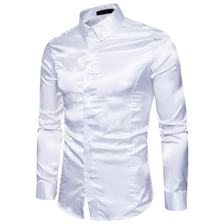 Herren elegantes Businesshemd aus hochwertigem Satin mit perfekter Passform Echoarchiv