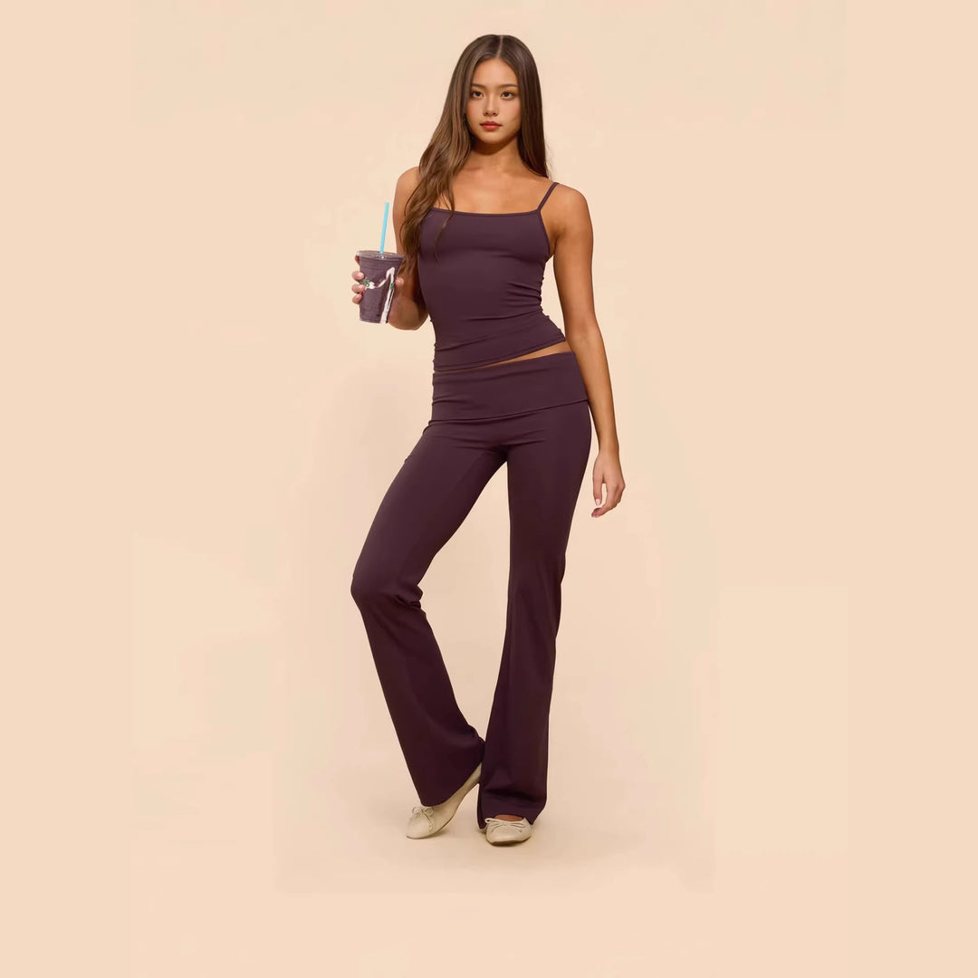 Damen Sportliches Tanktop mit Spaghettiträgern Echo Archiv