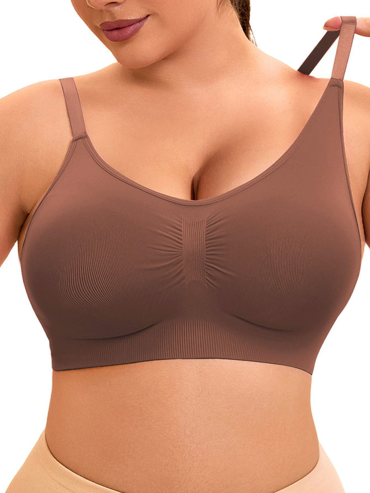 Damen sportlicher Bralette-BH mit nahtloser Passform und elastischem Unterband Echo Archiv