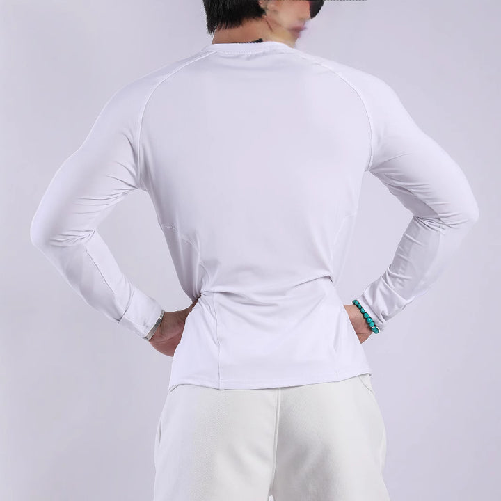 Herren Sport-Langarmshirt aus atmungsaktivem und feuchtigkeitsregulierendem Material Echoarchiv
