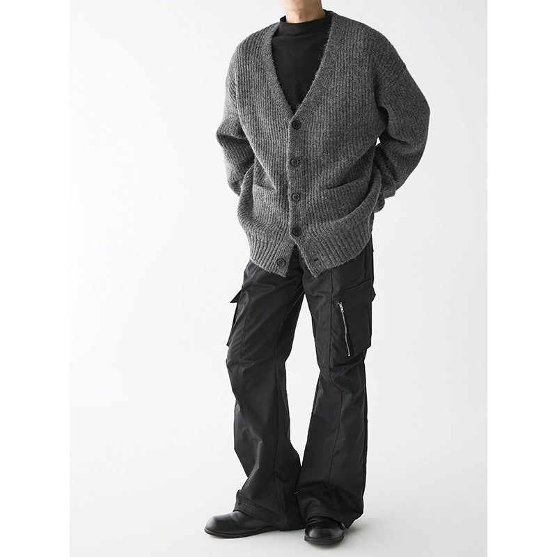 Herren Grobstrickjacke mit praktischen Taschen und stylischem Design Echoarchiv