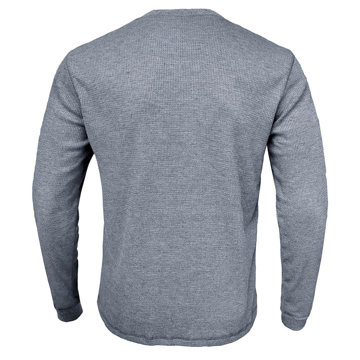 Herren Langarmshirt aus weichem, atmungsaktivem Baumwollmix mit feiner Rippstruktur Echoarchiv