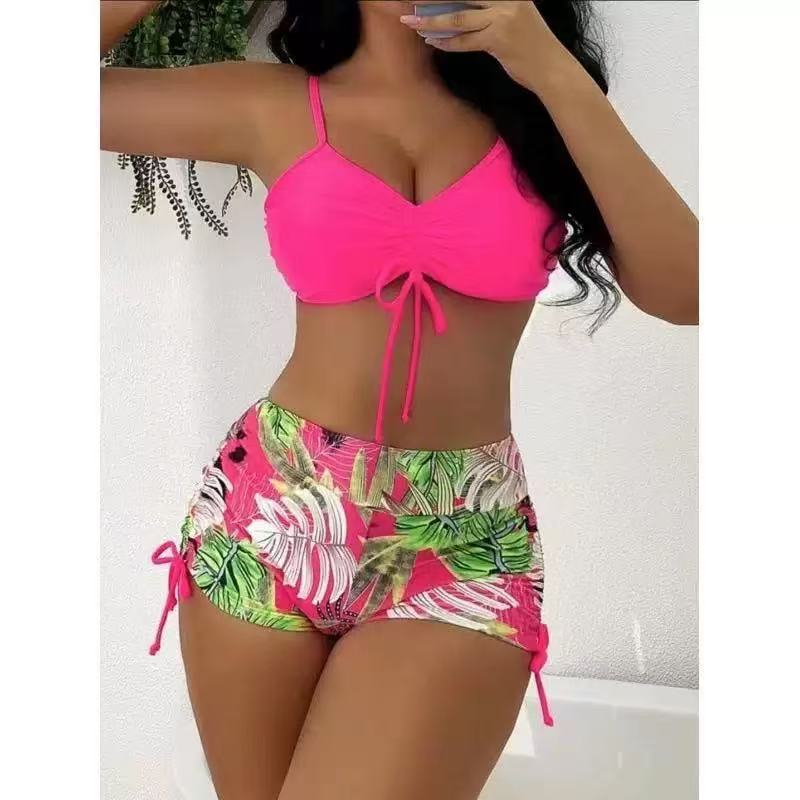 Damen Bikini-Set mit verstellbarem Oberteil und hohem Bund Echo Archiv