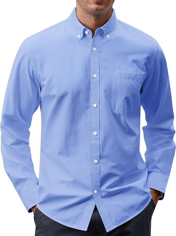 Herren nan Slim-Fit Oxford-Hemd mit Button-Down-Kragen, Brusttasche und elastischer Baumwollmischung Echo Archiv