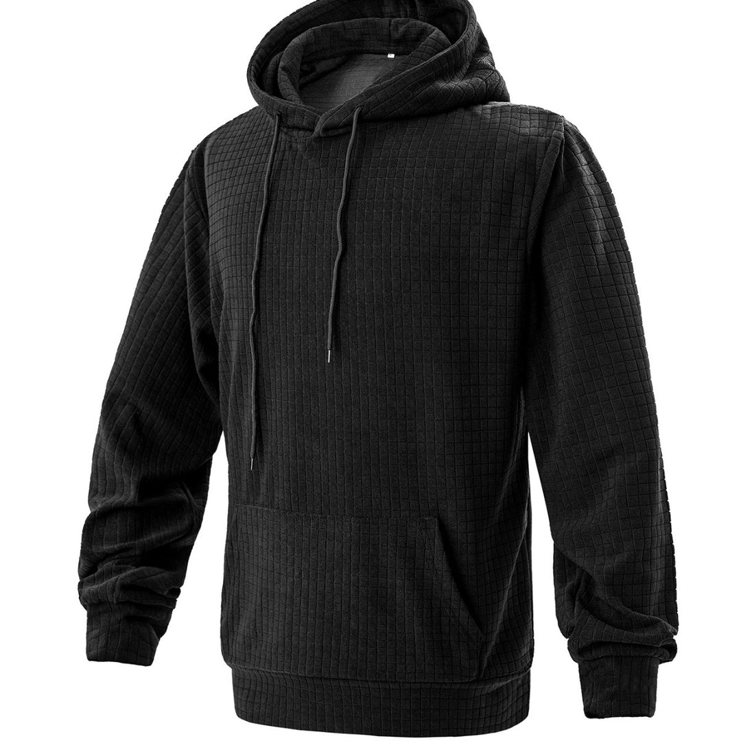 Herren lässiger Kapuzenpullover mit feinem Strukturdesign Echoarchiv