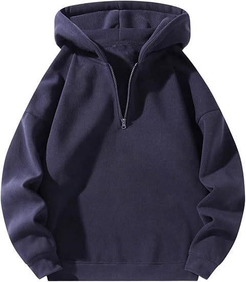Herren sportlicher Kapuzenpullover mit halbem Reißverschluss Echoarchiv
