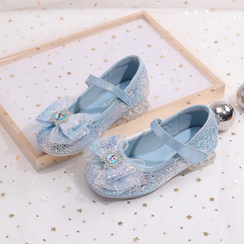 Damen Glitzernde Ballerinas mit Schleife Echo Archiv