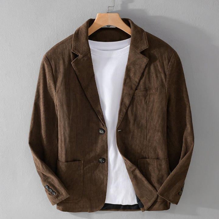 Herren Kordsakko im smart-casual Stil mit klassischer Knopfleiste Echoarchiv
