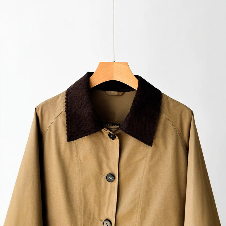 Damen Trendige Übergangsjacke mit hohem Kragen Echoarchiv