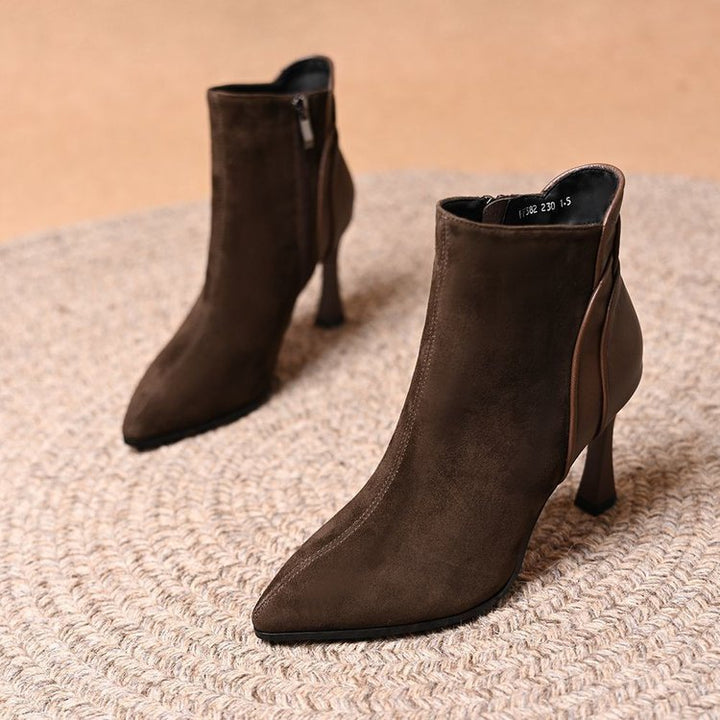 Damen Elegante Stiefeletten mit spitzen Zehen und hohem Absatz Echo Archiv
