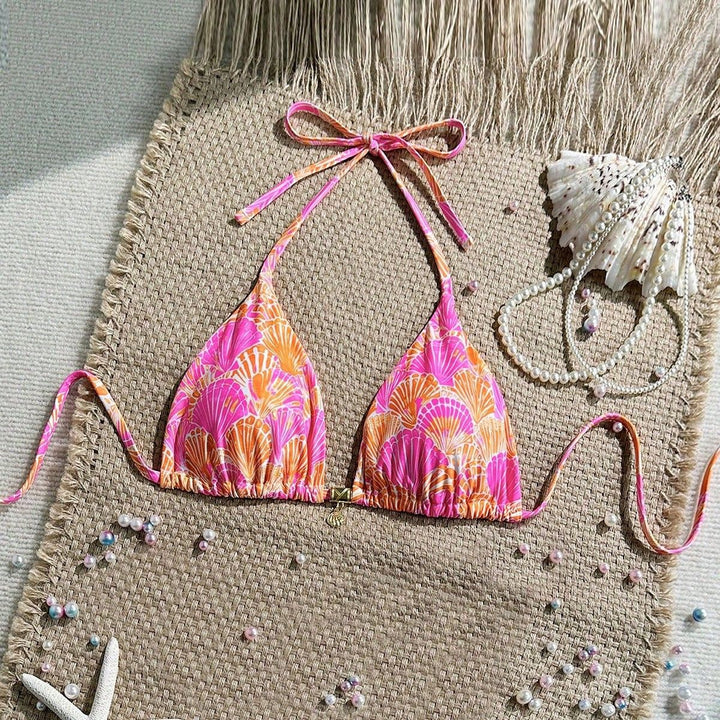Damen Triangel-Bikinioberteil mit Rüschen Echo Archiv