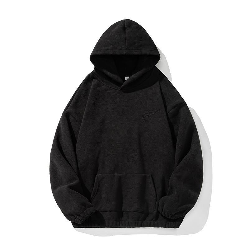 Unisex Schwerer Fleece-Kapuzenpullover im Relaxed-Boxy-Schnitt mit Kängurutasche Echo Archiv