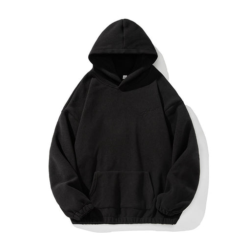 Unisex Schwerer Fleece-Kapuzenpullover im Relaxed-Boxy-Schnitt mit Kängurutasche Echo Archiv