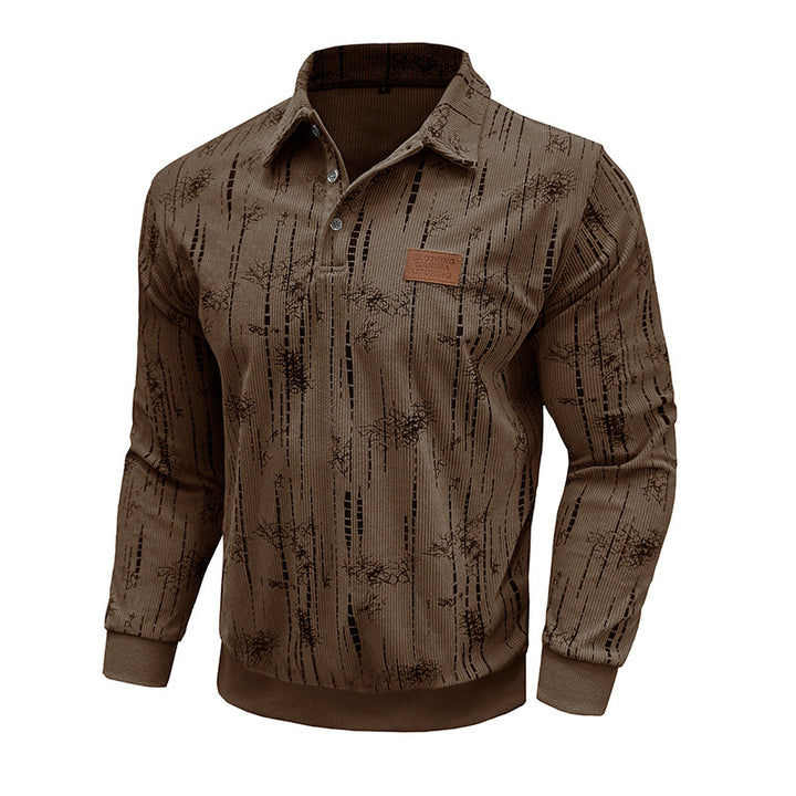 Herren lässiger Pullover mit modernem Strukturdesign Echoarchiv