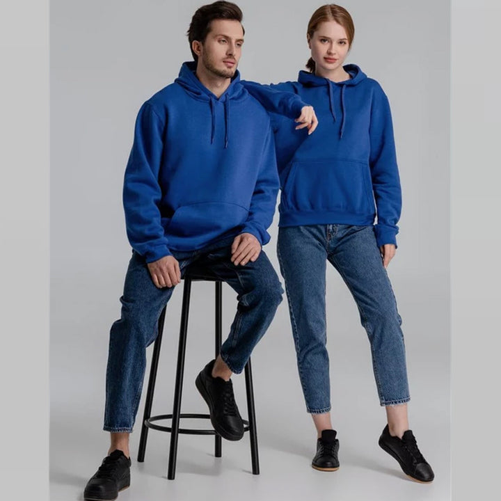 Unisex nan minimalistischer Heavyweight Kapuzenpullover aus French‑Terry mit verdeckter Kängurutasche und schmaler Silhouette Echo Archiv