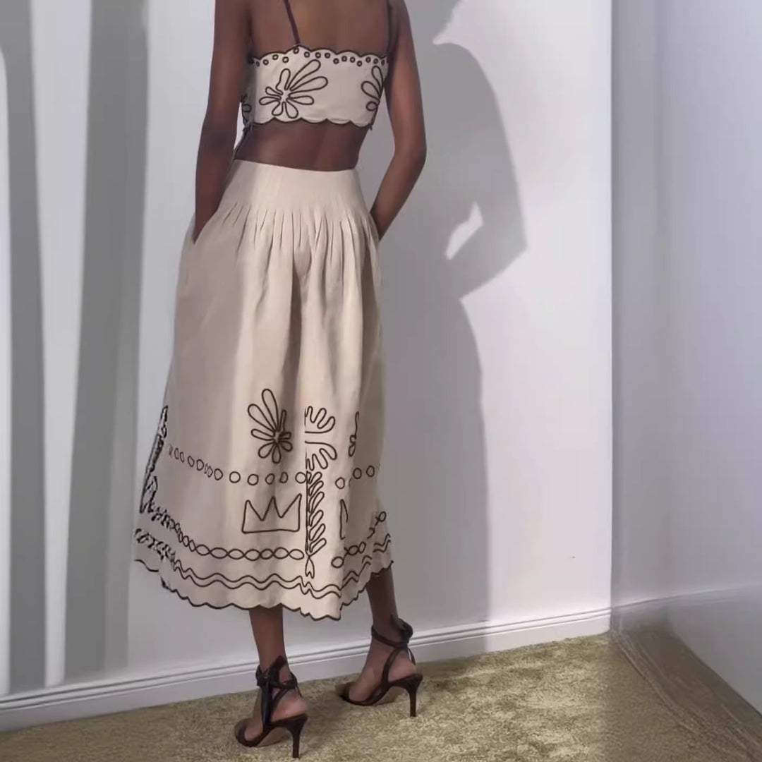 Damen Kleid mit raffiniertem Blumenmotiv und lockerer Passform Echo Archiv