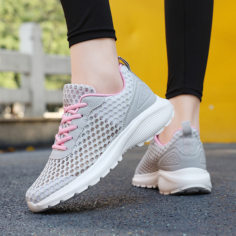 Damen nan leichte dreidimensionale Mesh-Walking-Sneaker mit viskoelastischem Fußbett und haftstarker Profilsohle Echo Archiv