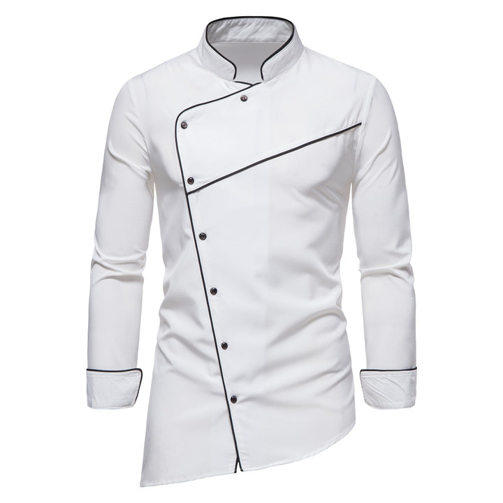 Herren Küchenjacke mit modernem Schnitt und elegantem Kragen Echoarchiv