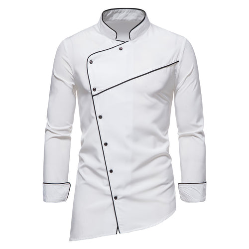 Herren Küchenjacke mit modernem Schnitt und elegantem Kragen Echoarchiv