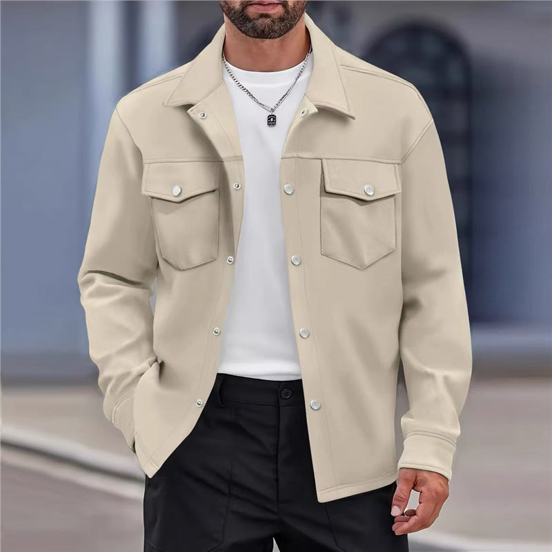 Herren vielseitige Freizeitjacke mit modernen Taschen und Knopfdetails Echoarchiv