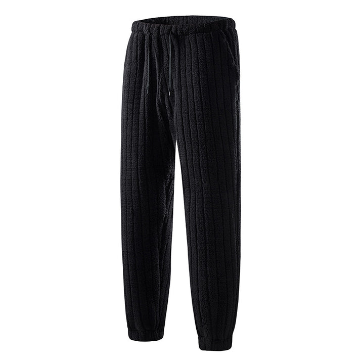Damen Gefütterte Kuschelhose mit Rippstruktur, elastischem Bund und Tunnelzug Echo Archiv