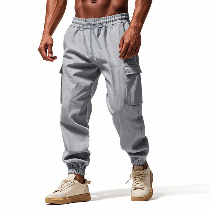 Herren Bequeme Cargo-Hose mit elastischem Bund Echoarchiv