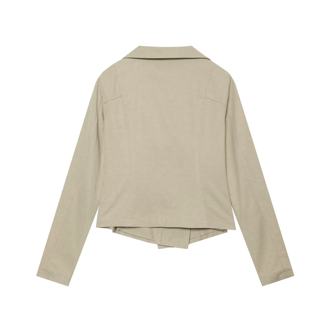 Damen Asymmetrische Bikerjacke mit Wasserfallkragen und diagonalem Reißverschluss Echo Archiv