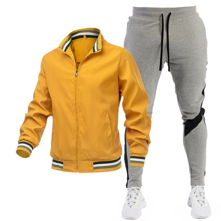 Herren Sportliches Trackjacke und Jogginghose Set Echo Archiv