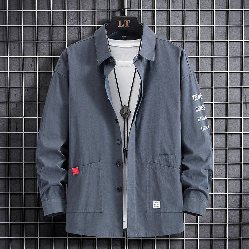 Herren lässige Overshirtjacke mit praktischen Taschen und modischem Design Echoarchiv