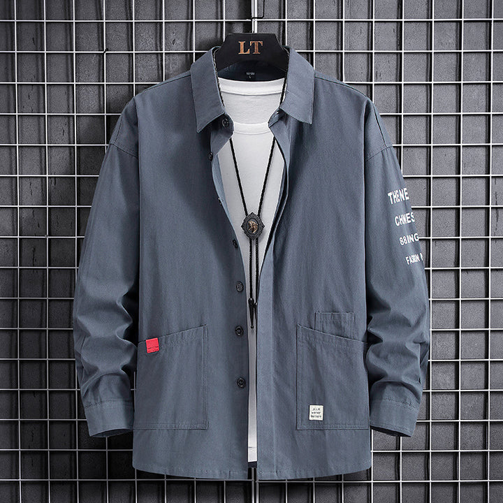 Herren lässige Overshirtjacke mit praktischen Taschen und modischem Design Echoarchiv