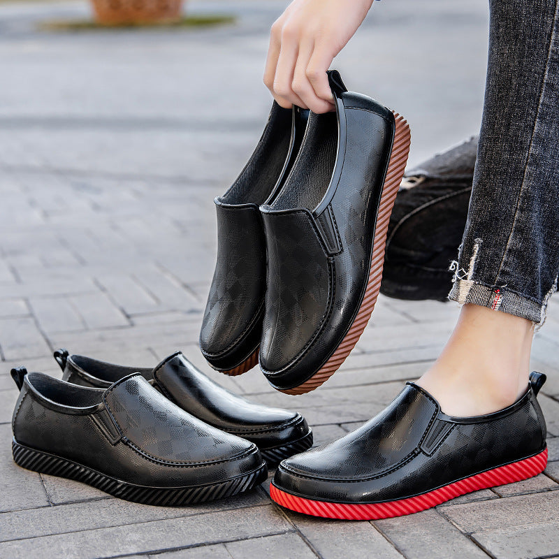 Herren Elegante wasserdichte Slipper mit strukturierter Oberfläche und profilierter Lightweight-Sohle Echoarhiv