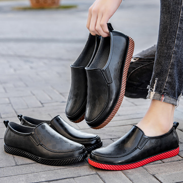 Herren Elegante wasserdichte Slipper mit strukturierter Oberfläche und profilierter Lightweight-Sohle Echoarhiv