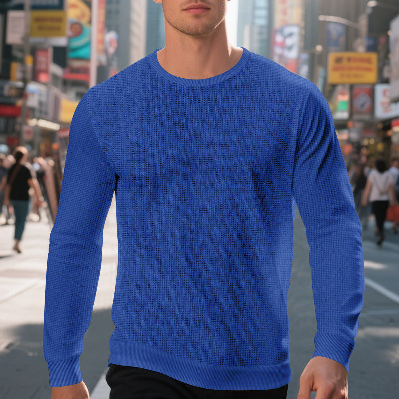Herren hochwertiger Langarmpullover Echoarchiv