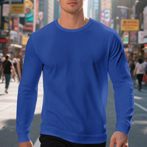 Herren hochwertiger Langarmpullover Echoarchiv