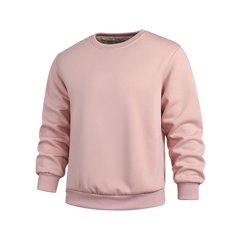 Herren bequemer und warmer Rundhalspullover aus Fleece Echoarchiv