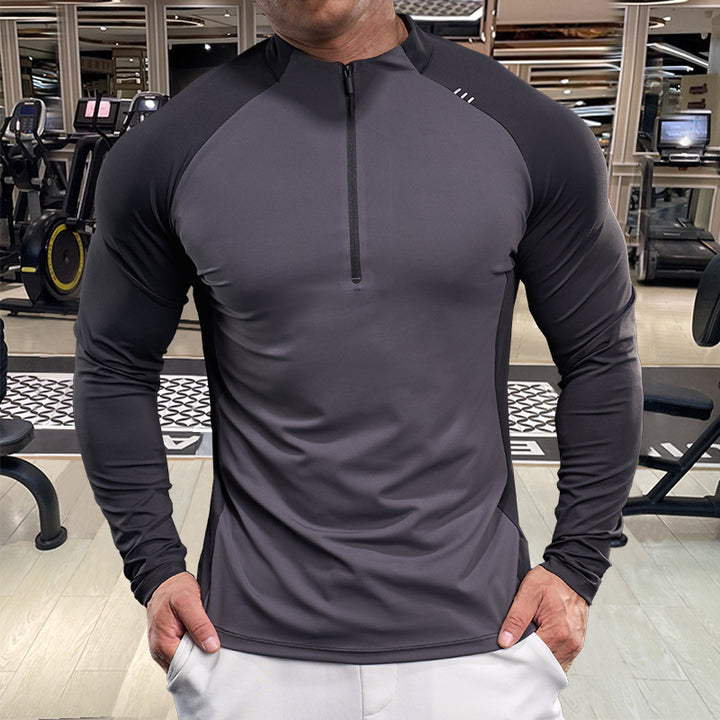 Herren Funktionsshirt mit Half-Zip und Raglanärmeln Echoarchiv
