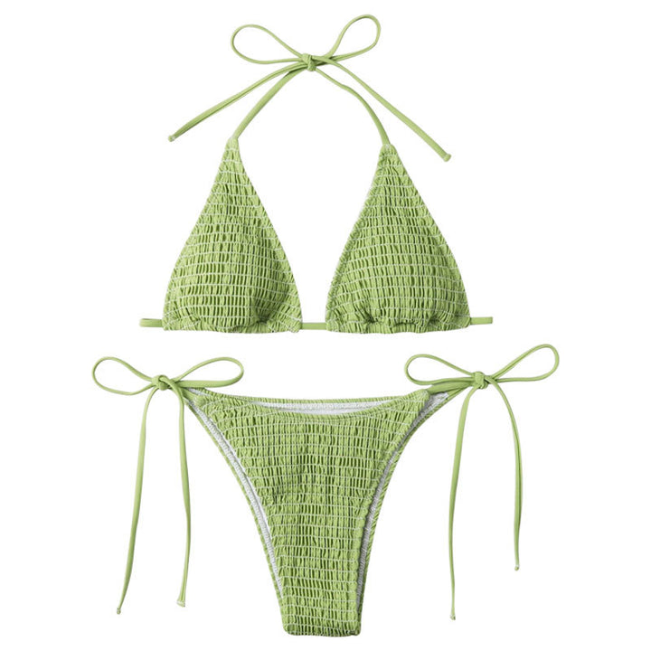 Damen Triangel-Bikini-Set mit schmalem Bund und verstellbaren Trägern Echo Archiv