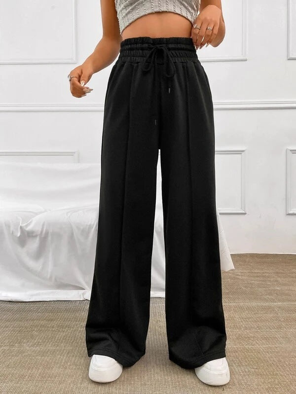 Damen Lässige weite Sweatpants mit verstellbarem Bund Echo Archiv