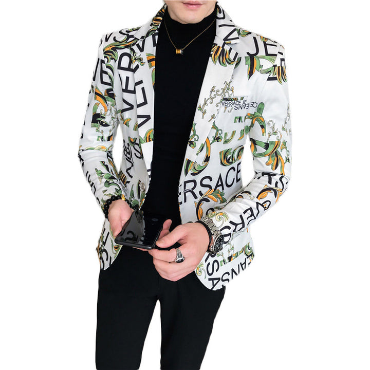 Herren modischer Blazer mit elegantem Muster Echoarchiv